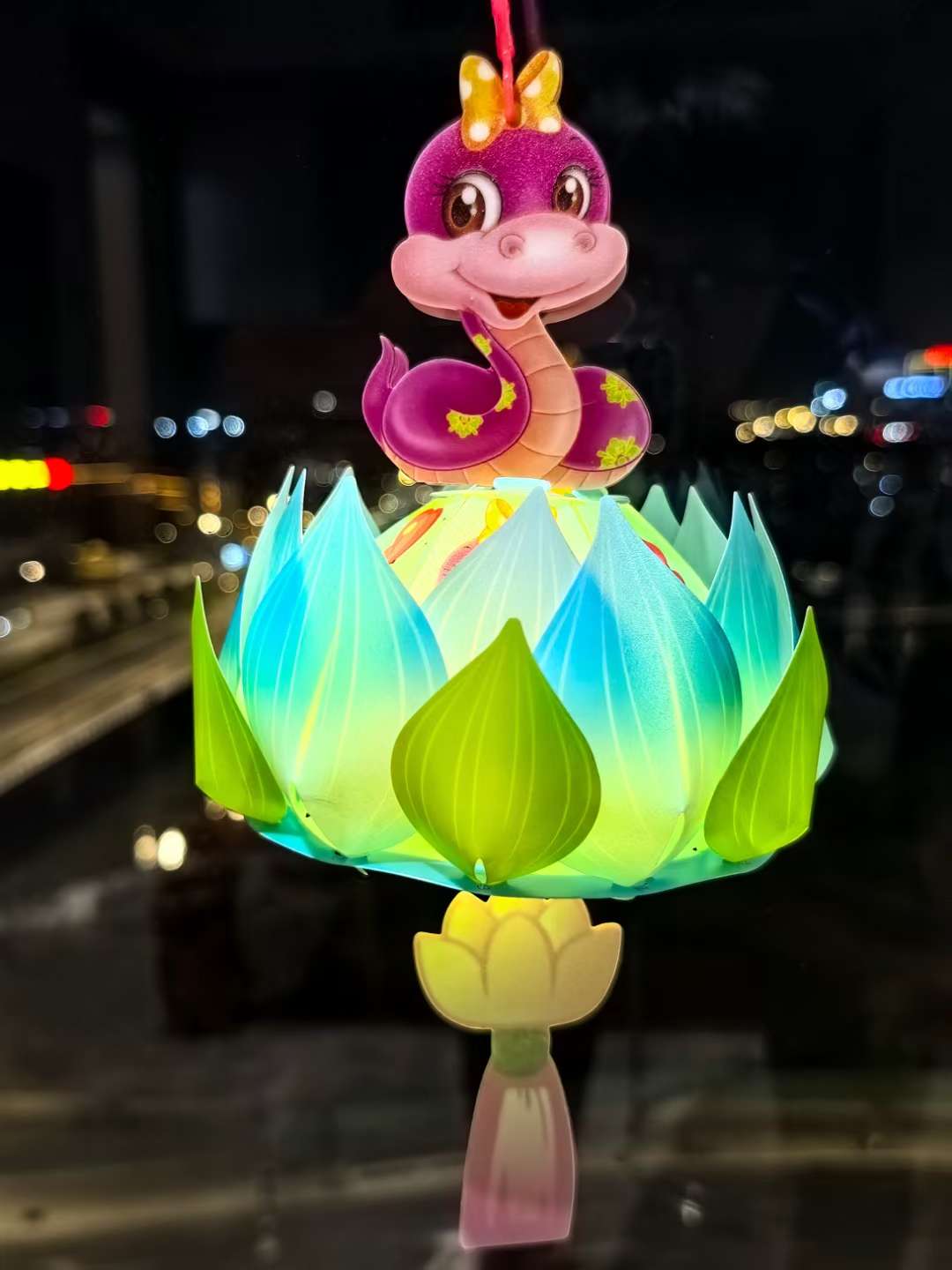 儿童玩具灯笼摆件荷花花开富贵灯笼兔子花仙子小龙儿灯笼产品图