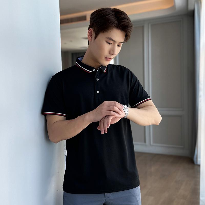 POLO衫/t恤男士短袖潮流/Clothes/球迷t/飞繁白底实物图