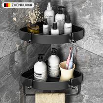 punch-free corner of bathroom rack alumimum toilet triangle basket shower room storage wall mount new