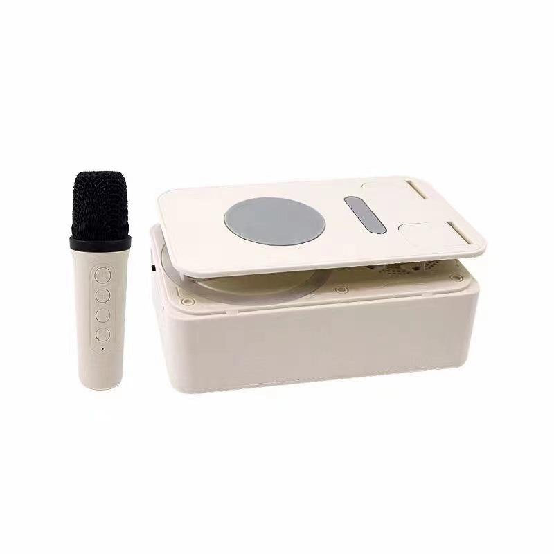 cross-border new arrival wireless bluetooth speaker creative rotational bracket 2-in-1 portable colorful small speaker Application Scenario