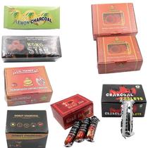 factory wholesale arab hookah charcoal less gray smokeless charcoal hookah accessories quick-burning carbon hookah carbon flammable carbon