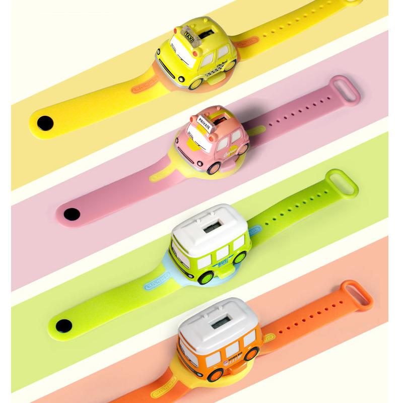 Children's Watch Cartoon Q Version Mini Detachable Alloy Car Model Induction sound and Light Children's Toys Cross-Border New Products full figure