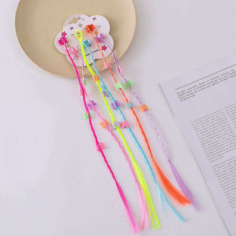 Wigs, small braids, children's painted light braids, cage bubble braids, fashionable stage braids, hot girl personality, twist braids wholesale Application Scenario