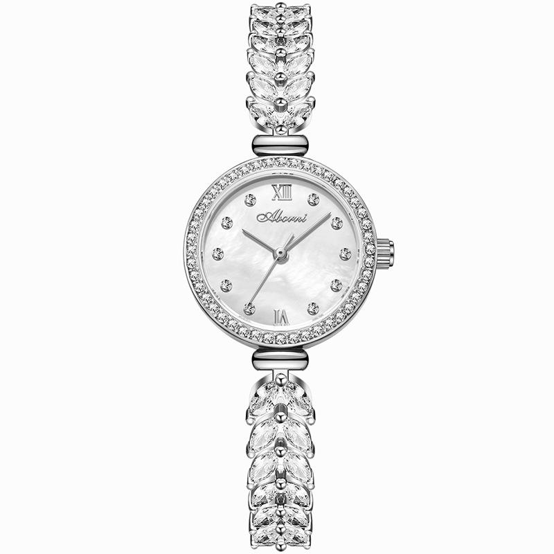 women's watch mermaid bracelet watch niche alloy watch full diamond decoration foreign trade popular style waterproof quartz women's watch Item Picture