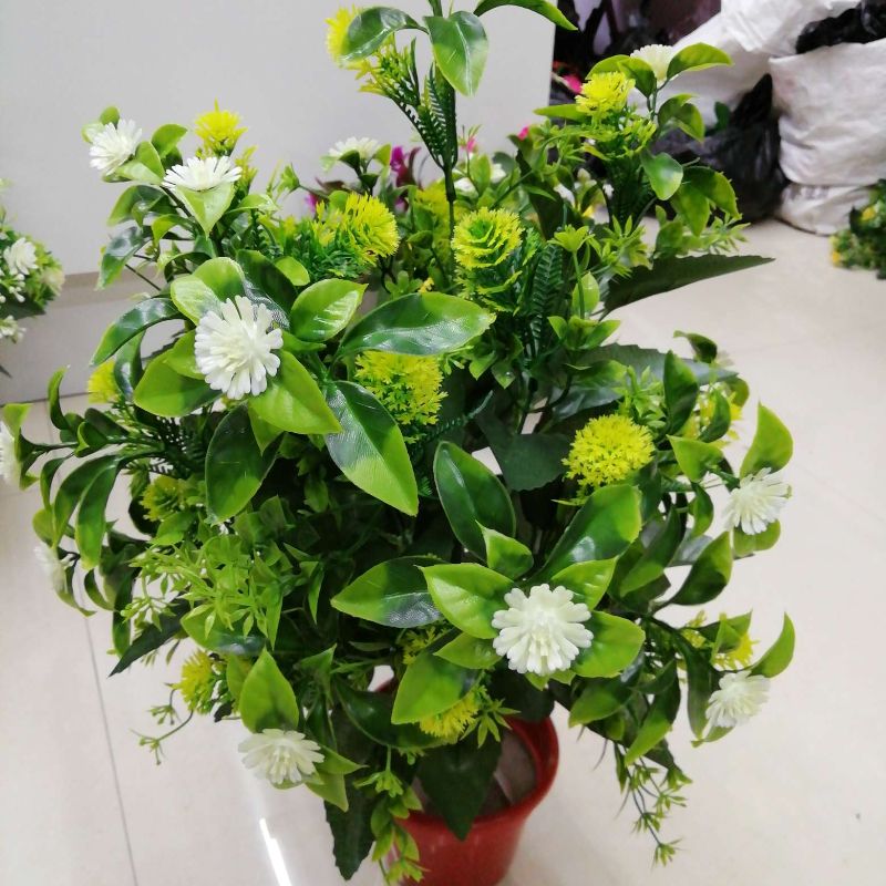 Plastic flowers and plants 18 heads 03