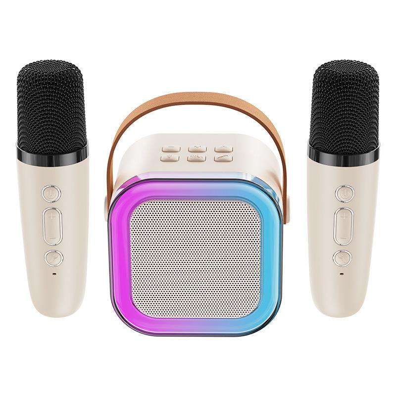 cross-border k12 bluetooth speaker microphone all-in-one machine high quality atmosphere wireless karaoke mini speaker portable Item Picture