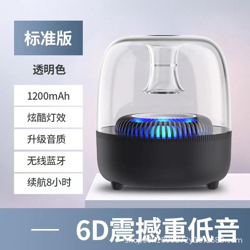 2024 Amazon Private Model Bluetooth Speaker Colorful Manha Acrylic Colorful Breathing Light Transparent Gss Speaker Application Scenario