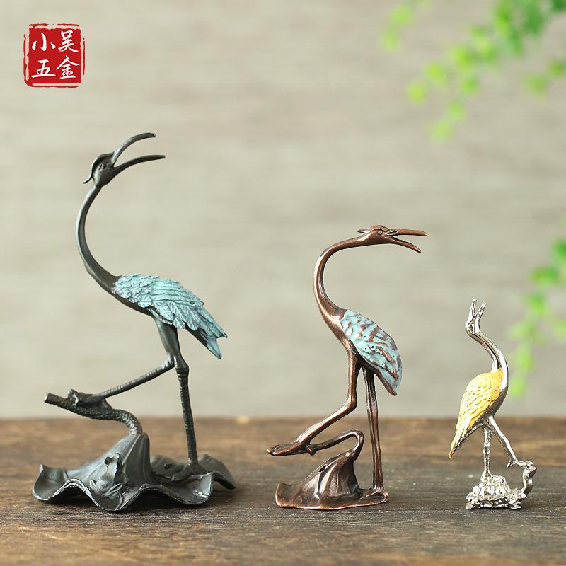 crane incense burner incense holder line incense burner incense holder antique qinghe qitian alloy zen creative incense holder