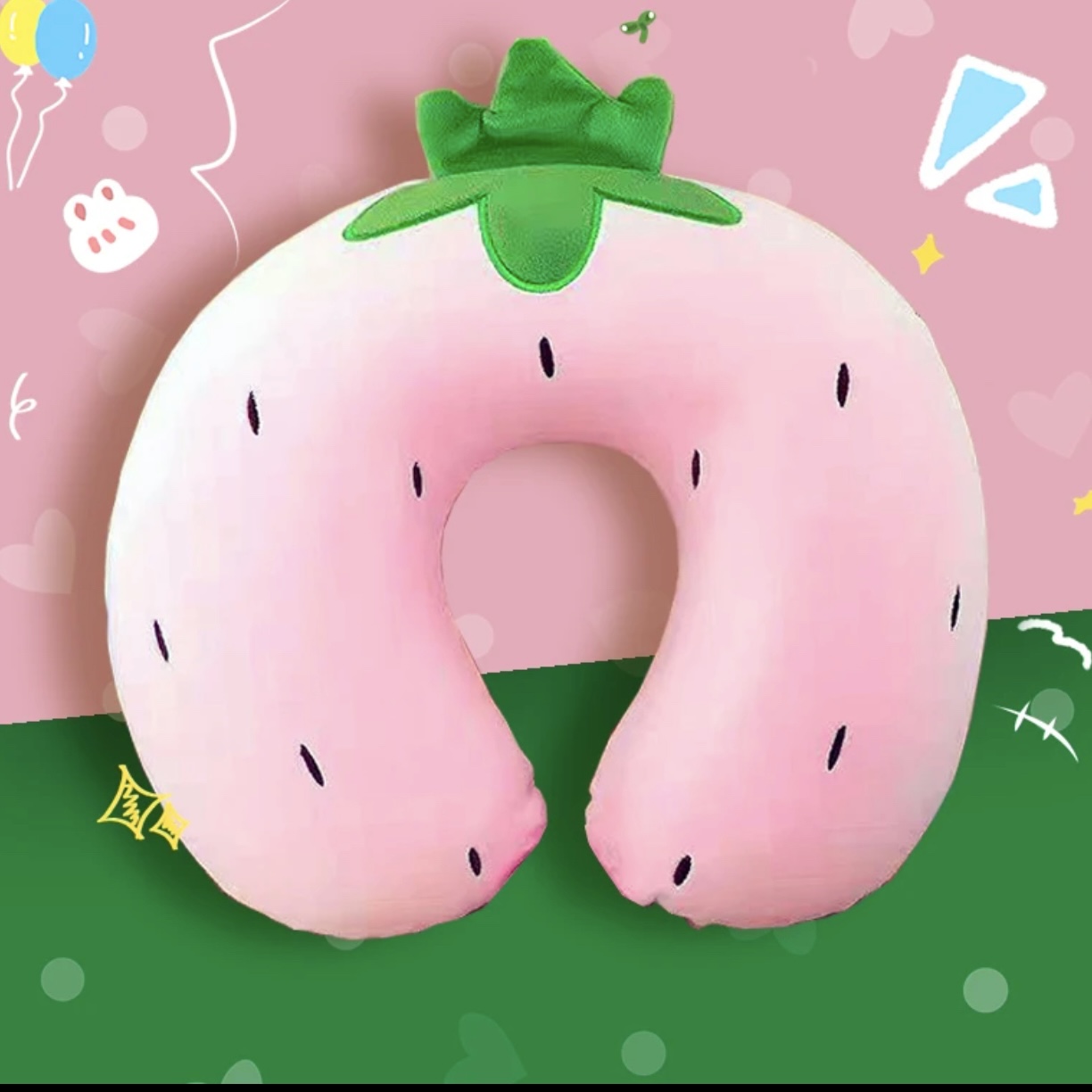 家用可爱卡通休闲U型枕护颈枕旅行便捷办公室午睡枕睡觉眠枕头u型枕头护颈枕护脖子颈椎枕卡通飞机脖枕旅行