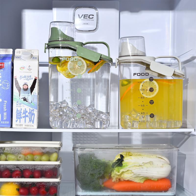 summer household refrigerator cooling bucket lemon fruit tea cold dripper cold water bottle fresh-keeping large capacity with handle water pitcher