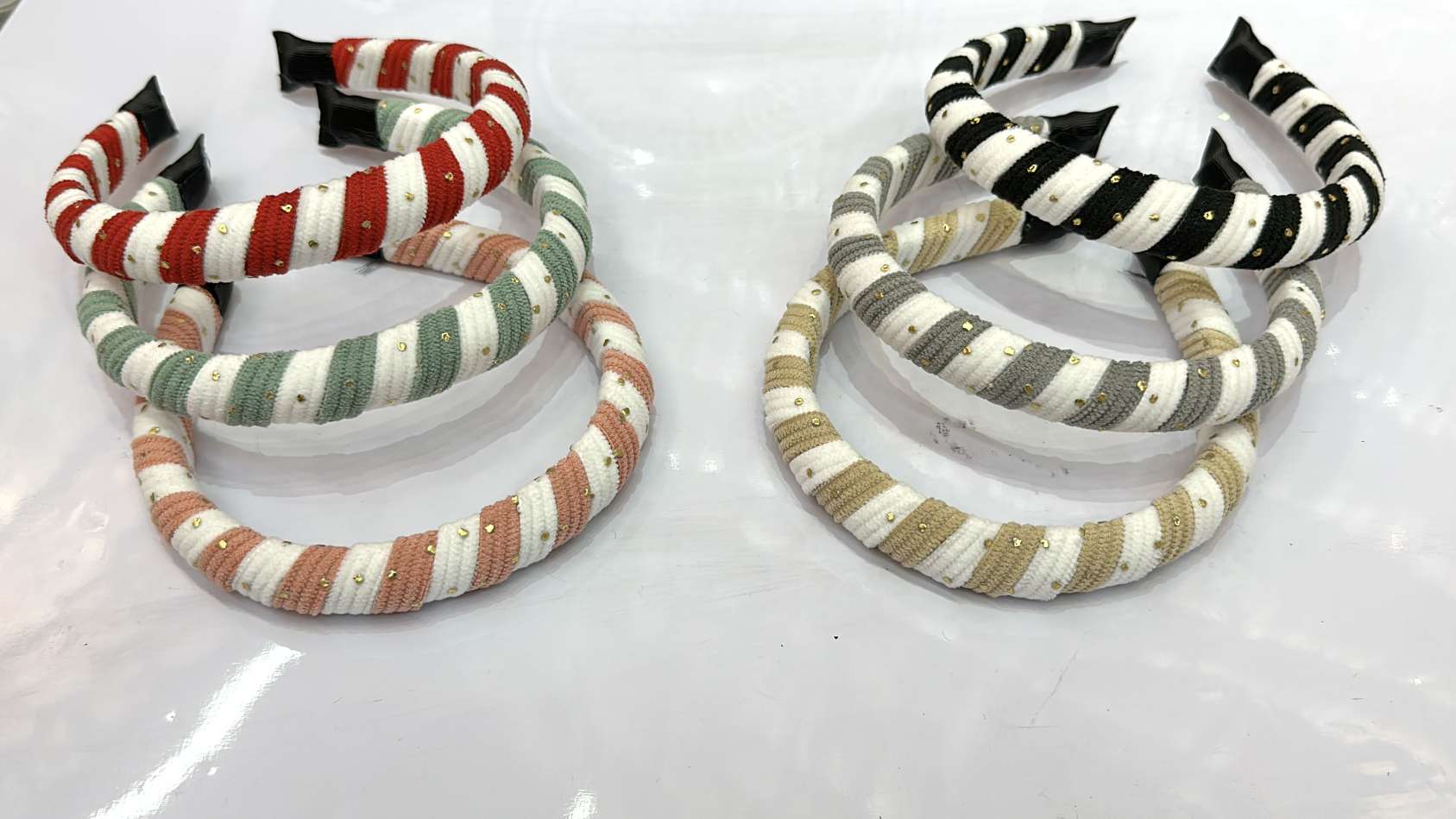 创意饰品发夹植绒发饰 头饰头扣金点设计 发箍轻奢风格女士优选详情图4