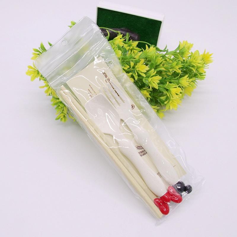 Daily Tableware Maixiang Spoon Fork Chopsticks Set Children's Cartoon Tableware Set Yiwu 2 Yuan Store Department Store Wholesale details Picture