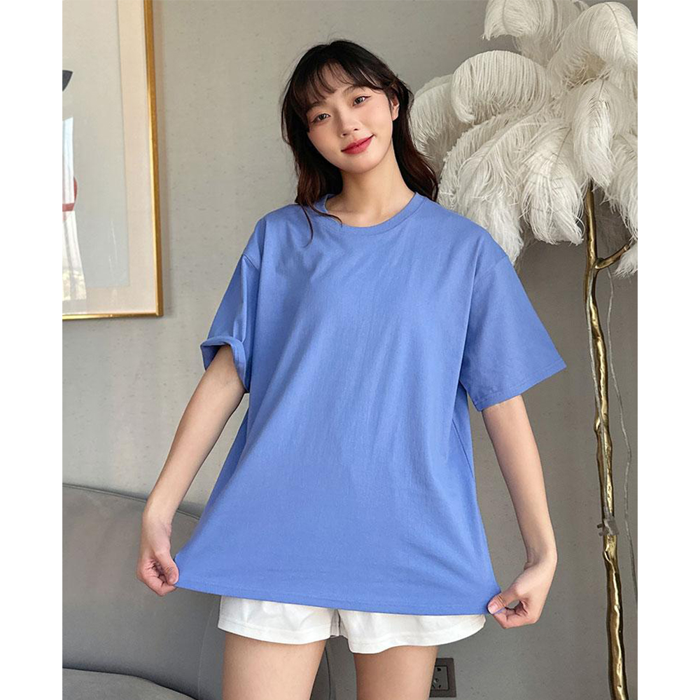 New heavy pound doble gasa manga corta cuello redondo camiseta DX-240 Application Scenario