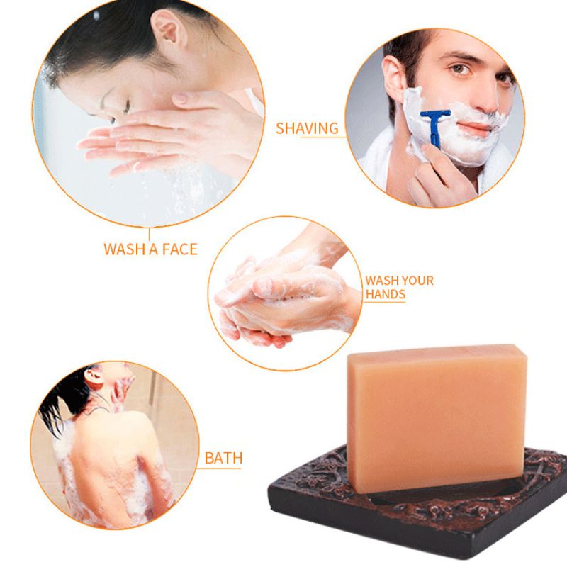 E45 universal natural papaya jabón exfoliante jabón de limpieza profunda 250G exclusivo para el mercado africano. details Picture