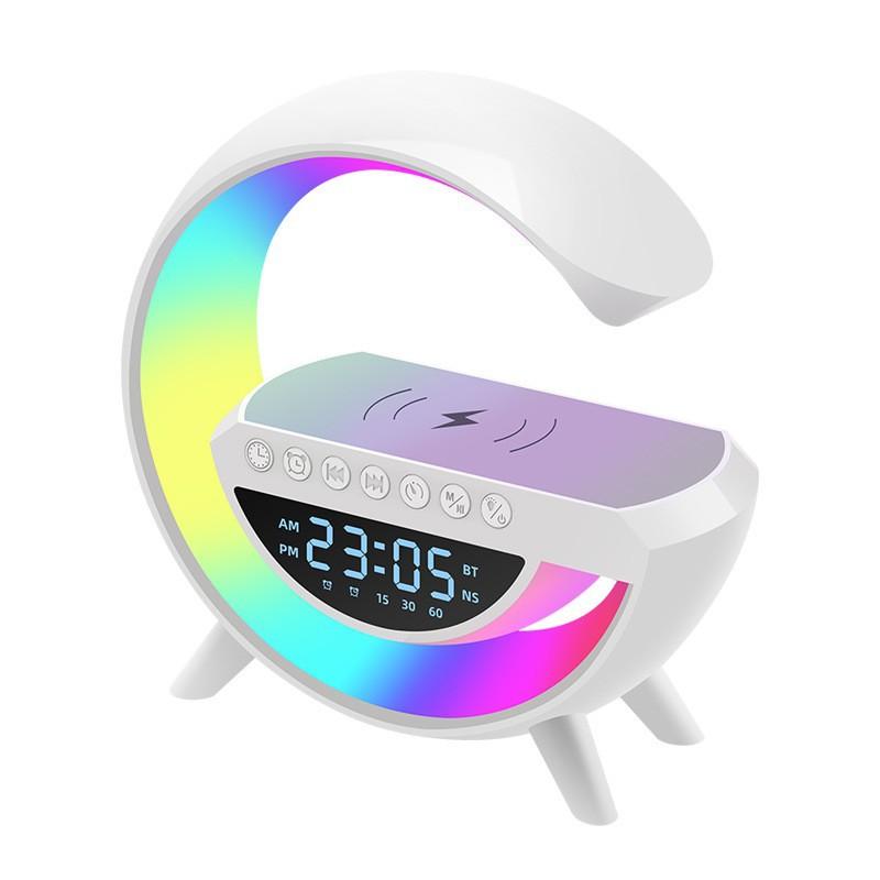 New Style Headlamp Large G Audio White Noise Clock Display Wireless Charging Stage Lamp Creative Bluetooth Speaker