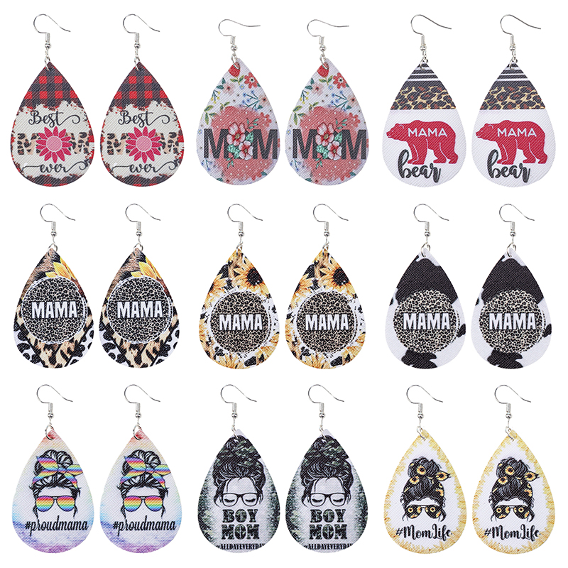 母亲节耳环 DIY奶油胶树脂配件  手工制作材料 创意手工艺品