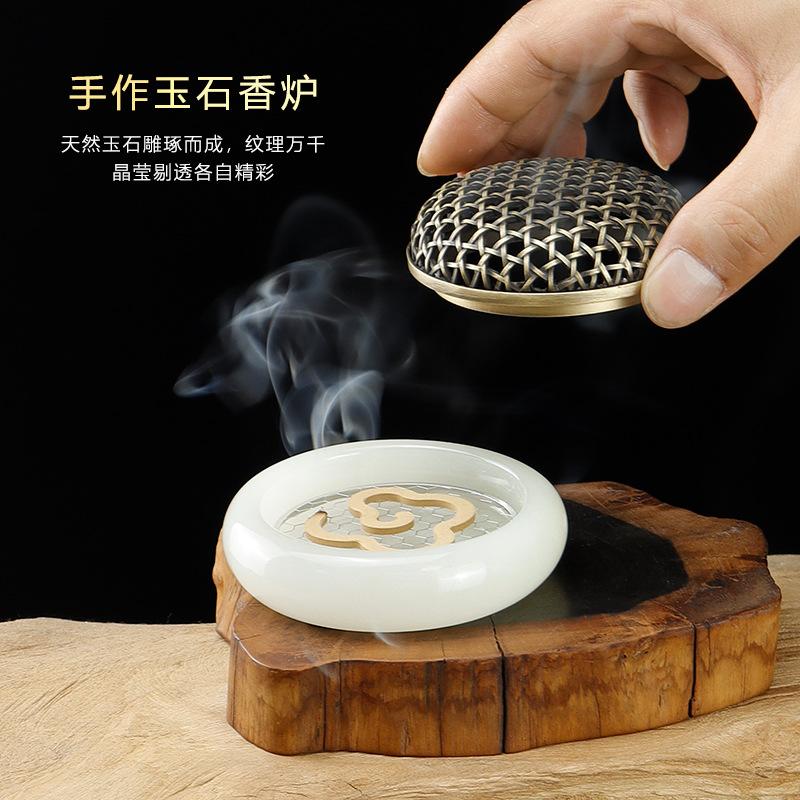 in stock jade incense burner agarwood incense coil burner stove home indoor sandalwood stove desktop decoration citron incense burner incense burner full figure