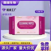 Wholesale Female Private Care Portable Wet Wipes Herbal Menstrual Period Private Part Wet Tissue Cleaning House Cleaning Wet Wipes Spot