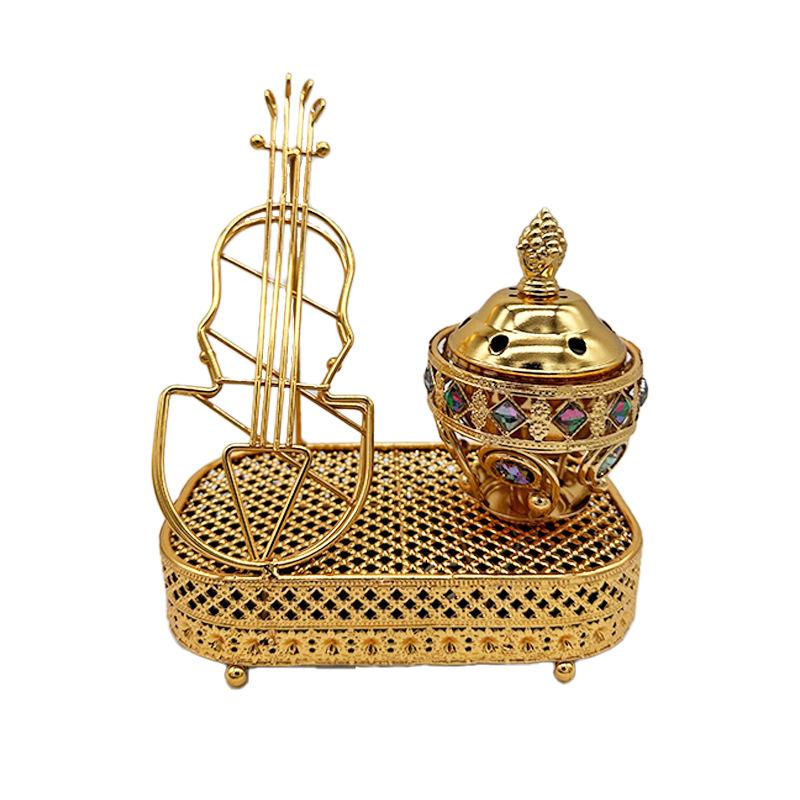 Household Plug-in Incense Burner Exquisite Middle East Metal Ornaments Sandalwood Stove Aromatherapy Burner Electronic Burner full figure