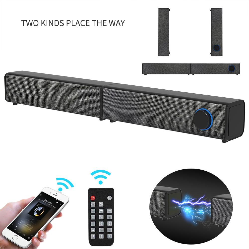 removable portable home theater bluetooth speaker household type tv computer desktop long strip bluetooth speaker full figure