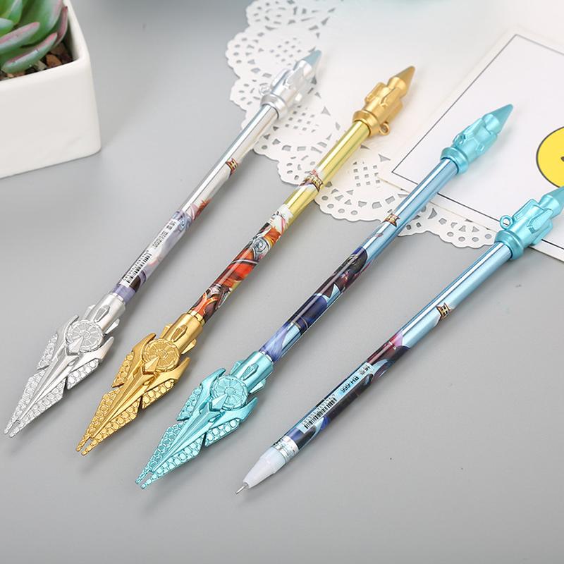 Cute Student Ball Pen Creative Hundred Birds Facing the Phoenix Gun Gel Pen Cartoon Stationery Office Black Signature Pen Wholesale