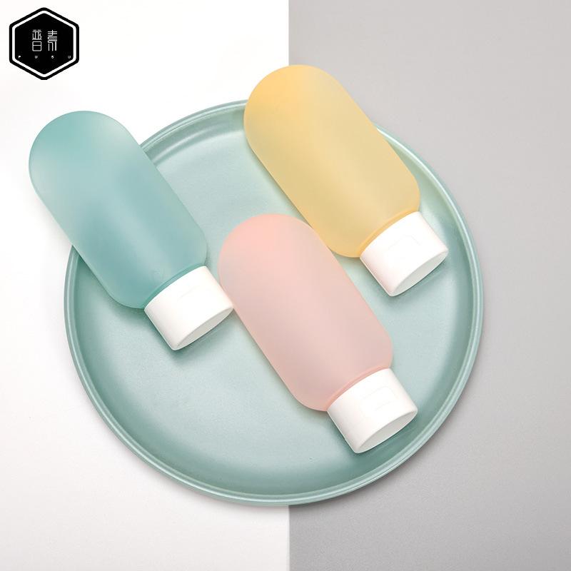 Lotion Cosmetics Storage Bottle 60mlpe Color Semi-Permeable Shampoo Shower Gel Travel Storage Bottle Set
