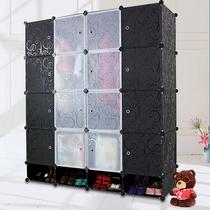 simple resin component wardrobe assembled home finishing storage wardrobe plastic storage cabinet