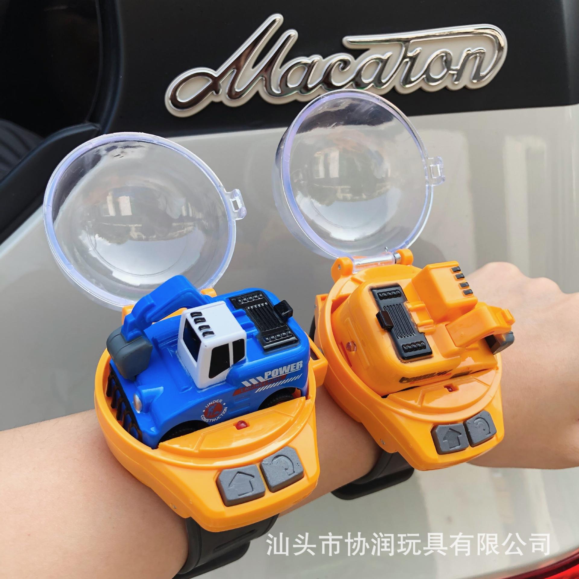amazon cross-border hot hot sale rc mini alloy watch remote control car car engineering vehicle excavator toy