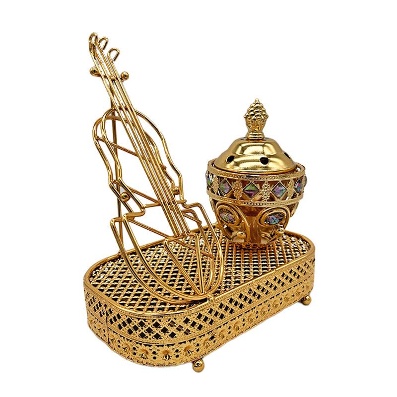 Household Plug-in Incense Burner Exquisite Middle East Metal Ornaments Sandalwood Stove Aromatherapy Burner Electronic Burner Specification drawing