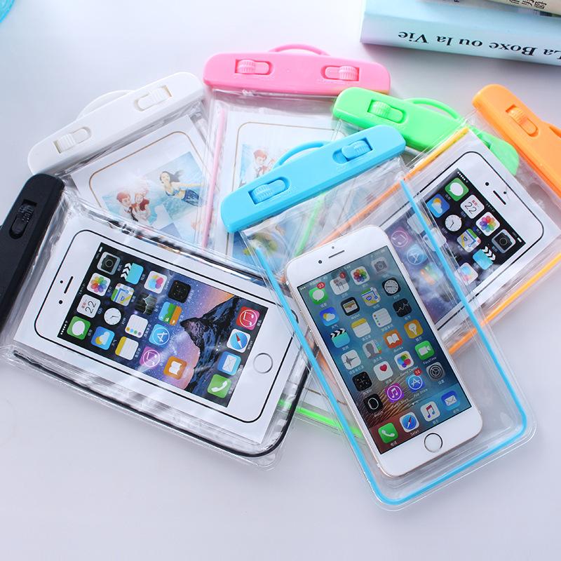 Luminous Waterproof Bag Fluorescent Mobile Phone Waterproof Bag Outdoor Swimming Cellphone Waterproof Bag Luminous Mobile Phone Waterproof Bag