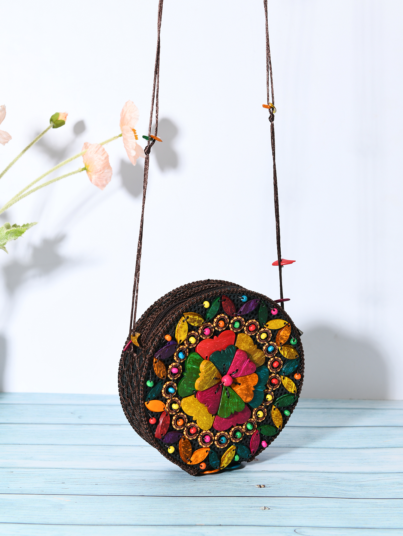 小众ins风设计拼色包包女2025新款潮流休闲时尚斜挎包详情5