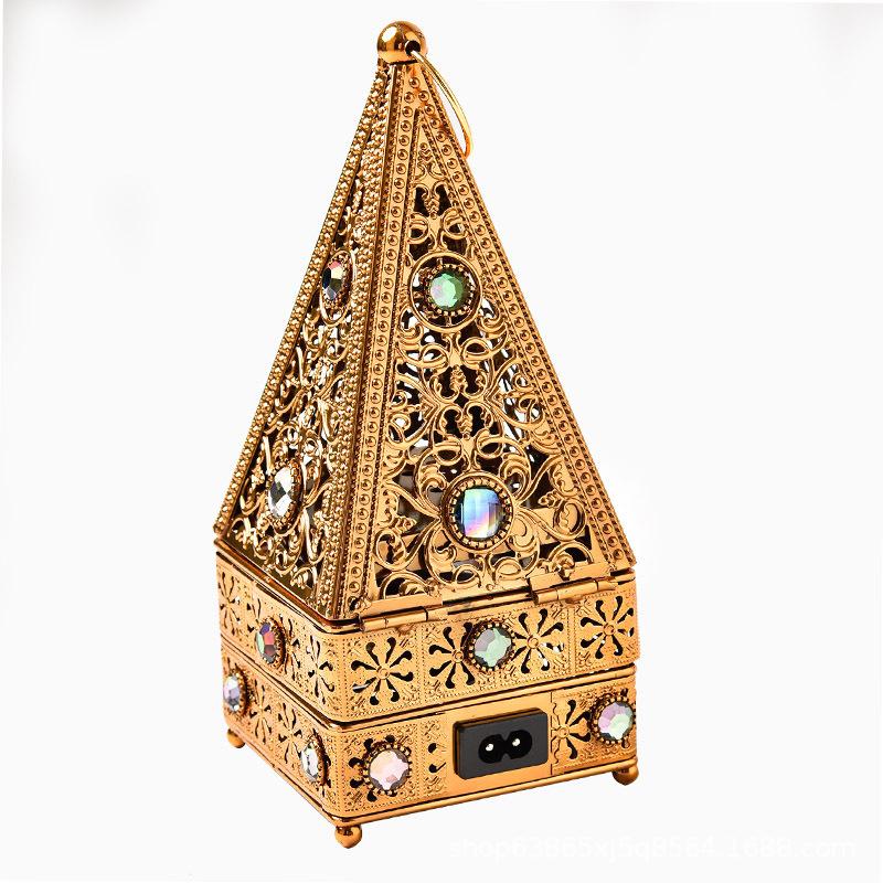cross-border dedicated plug-in middle east incense burner creative lace sandalwood burner metal crafts arabic incense burner