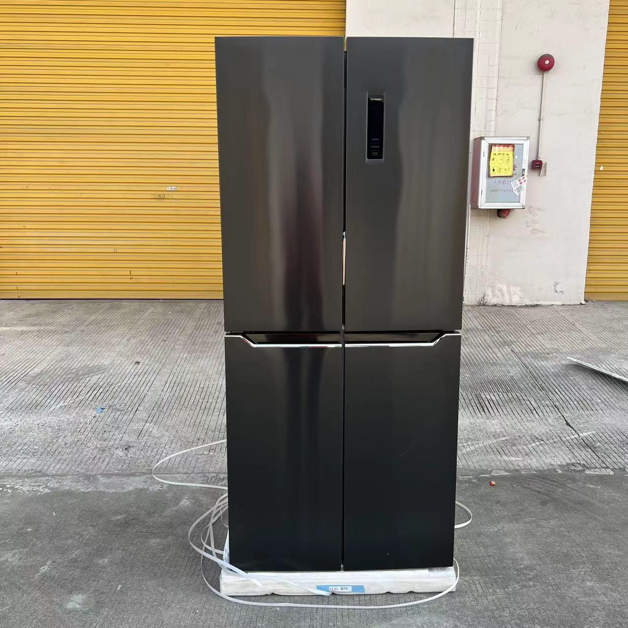Foreign Trade Export Refrigerator Cross-Open Four-Door Variable Frequency Air Cooling Household Fresh Cross Door Fridge