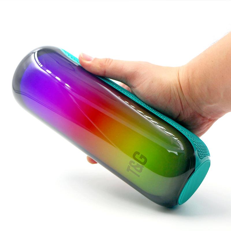 new tg384 bluetooth speaker portable led lights mini speaker tws interconnection wireless bluetooth audio wholesale full figure