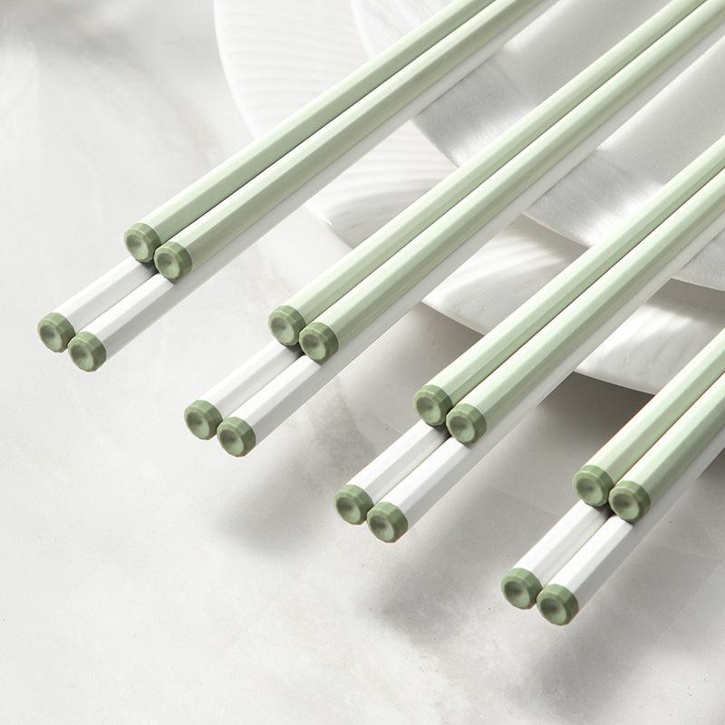 household alloy chopsticks simple non-slip mildew-proof high temperature chopsticks household one person chopsticks high-grade non-deformation high temperature tableware full figure