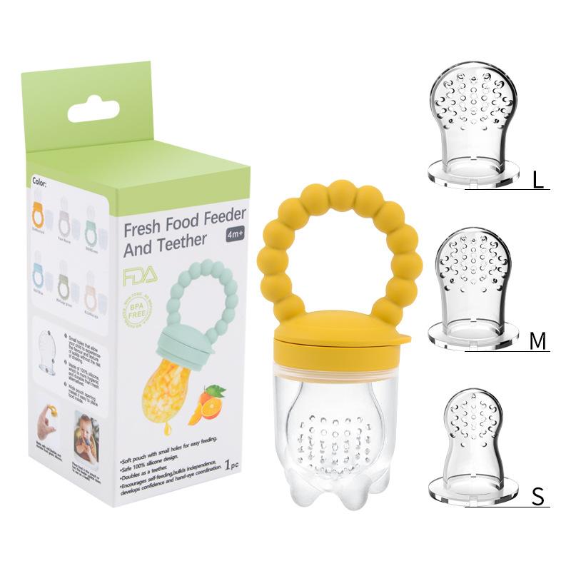 baby food feeder fruit supplement artifact children's silica gel pacifier food grade fruits and vegetables feeder fresh food feeder