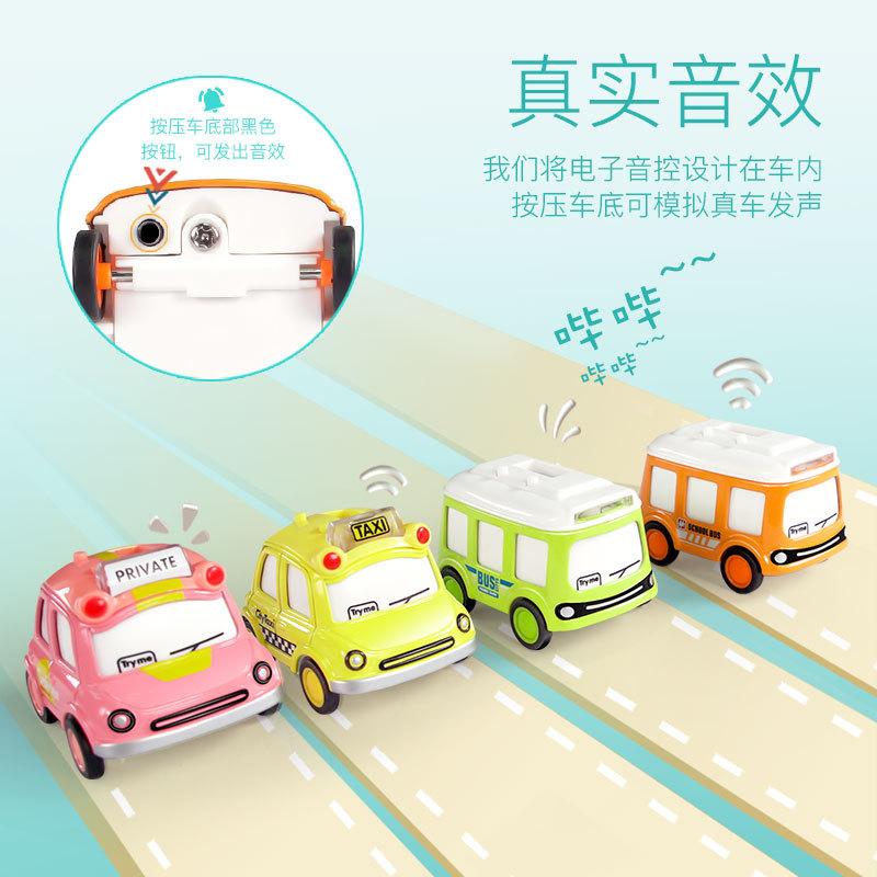 Children's Watch Cartoon Q Version Mini Detachable Alloy Car Model Induction sound and Light Children's Toys Cross-Border New Products Application Scenario