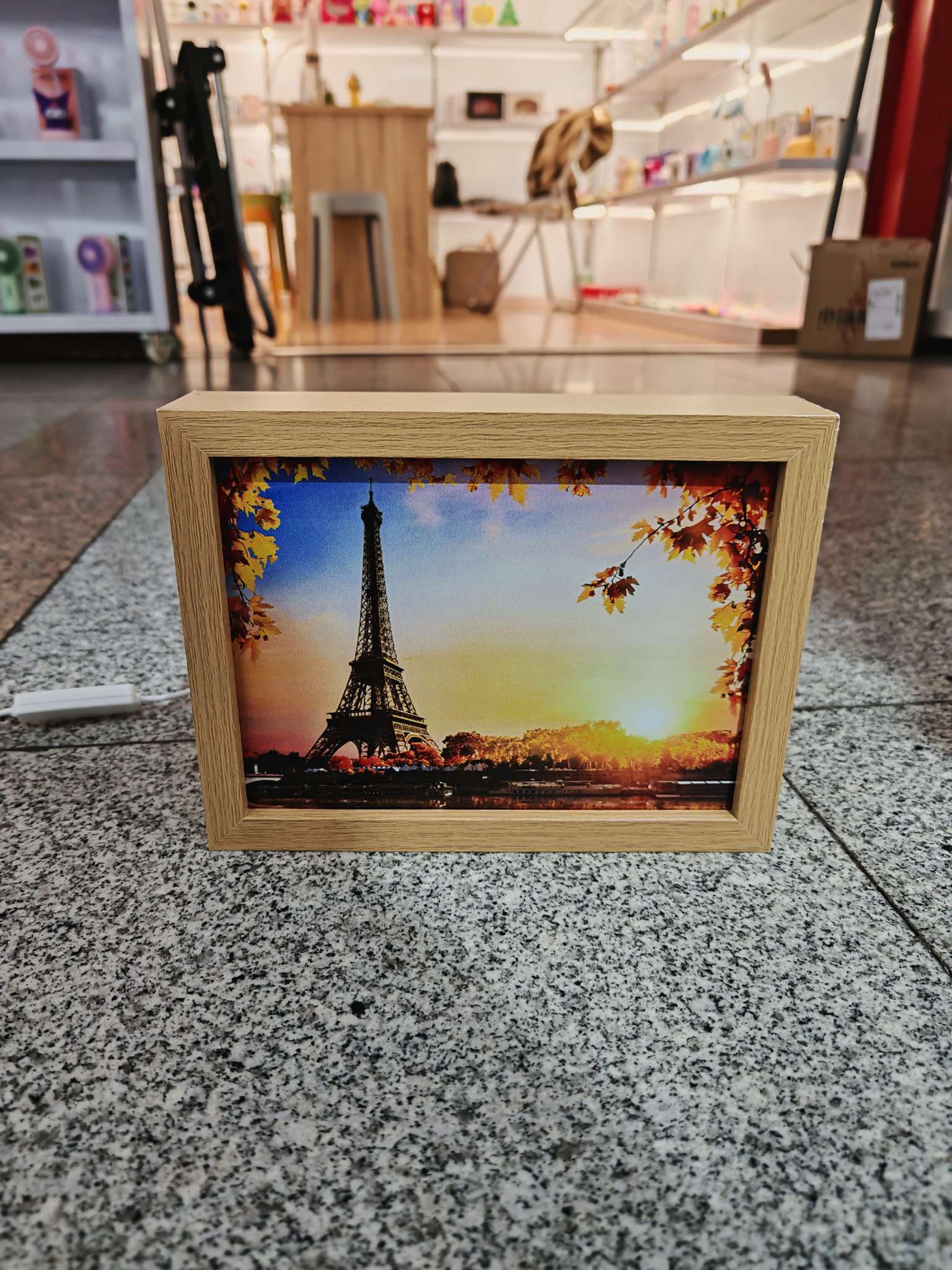 灯光画相框定制照片画框带灯木制相框图