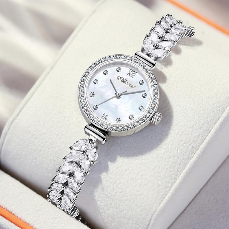 women's watch mermaid bracelet watch niche alloy watch full diamond decoration foreign trade popular style waterproof quartz women's watch full figure
