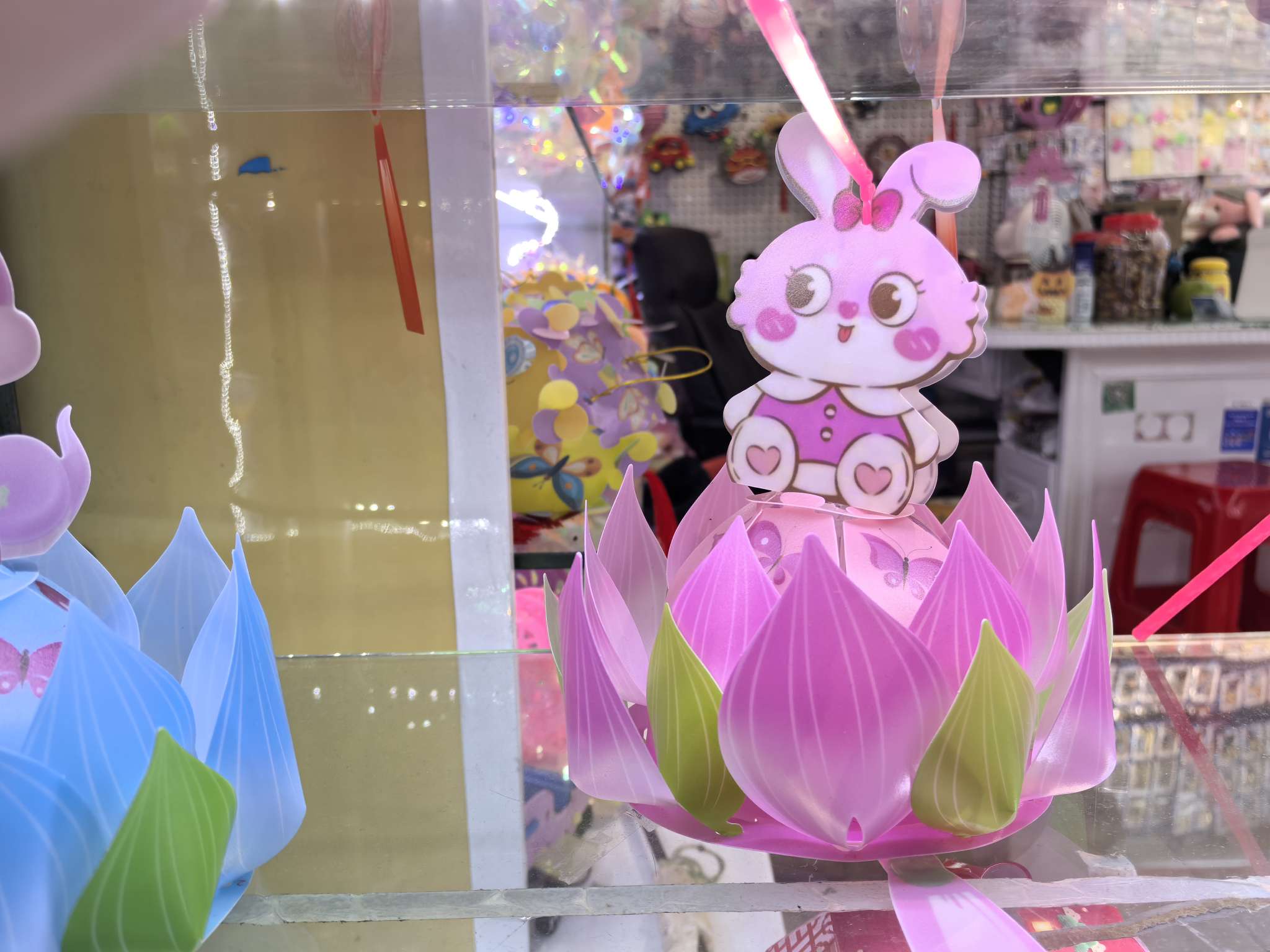 儿童玩具灯笼摆件荷花花开富贵灯笼兔子花仙子小龙儿灯笼详情3