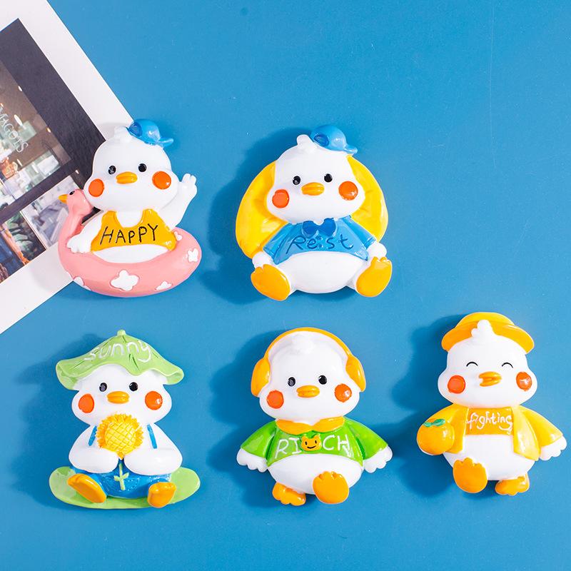 cartoon cute come on duck refrigerator sticker and magnet sticker refrigerator door decorative magnet stickers magnetic message photo stickers