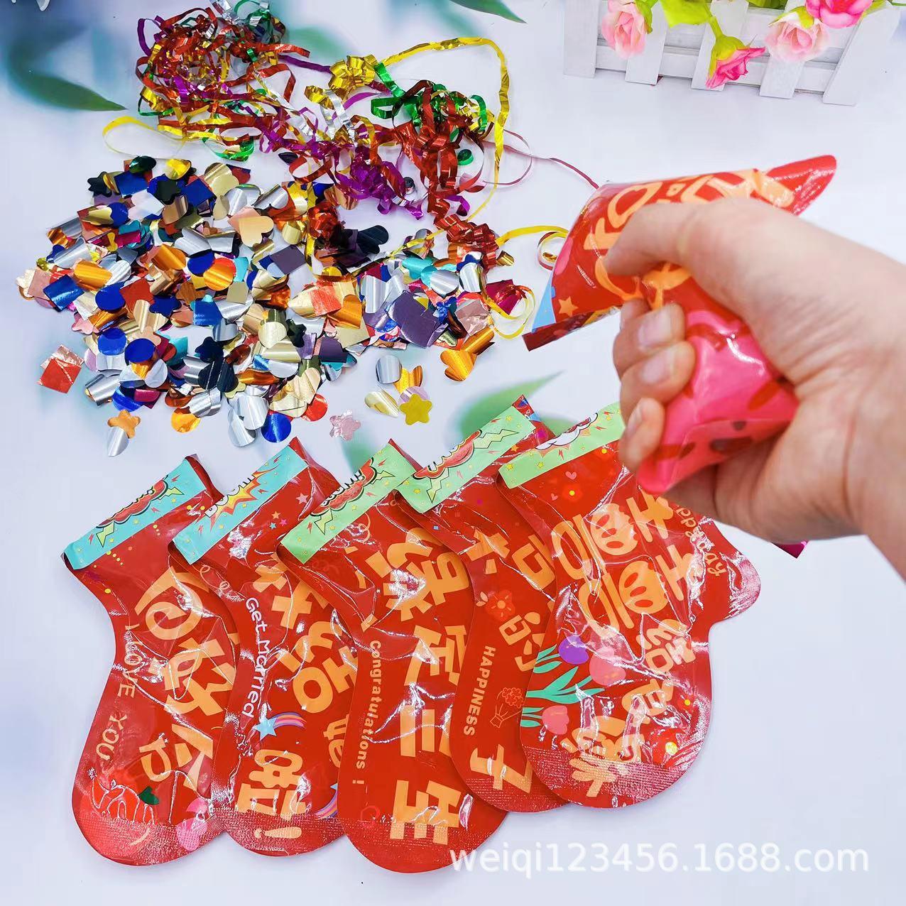 gift gun fireworks display wedding special gift tube gun wedding spray flower hand-held petals atmosphere gun wedding confetti gun wholesale