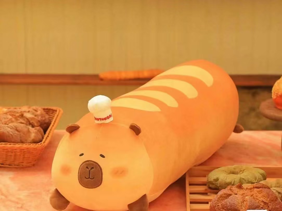 卡皮巴拉豚鼠毛绒玩具 娃娃公仔儿童毛绒抱枕哄睡神器卡皮巴拉毛绒玩具玩偶公仔毛绒玩具公仔