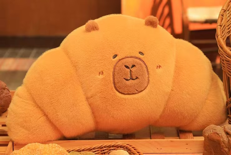 卡皮巴拉豚鼠毛绒玩具 娃娃公仔儿童毛绒抱枕哄睡神器卡皮巴拉毛绒玩具玩偶公仔毛绒玩具公仔产品图