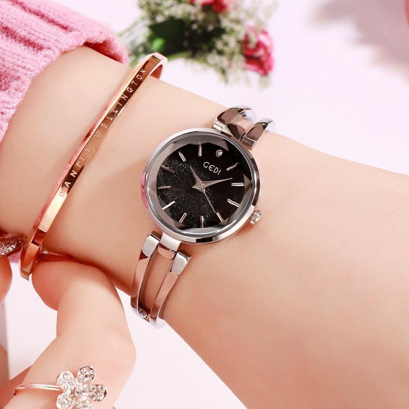 gedi small kit exquisite alloy watch women's mid-ancient simple elegant thin strap small high-grade quartz watch