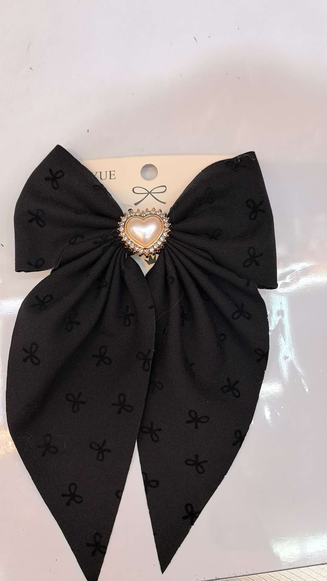 Black one-piece clip hair accessories, headwear, hair clips, multiple bow ties, exquisite hair clips, mixed-color accessories, hair accessories are essential for ladies' elegance details Picture