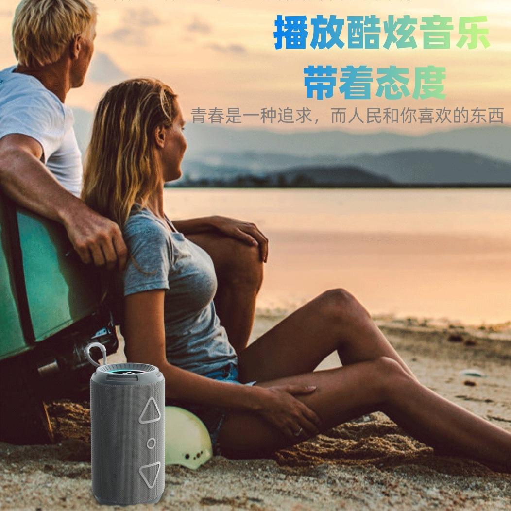 new rgb light cylindrical gift subwoofer bluetooth speaker outdoor sports subwoofer portable portable stereo Specification drawing