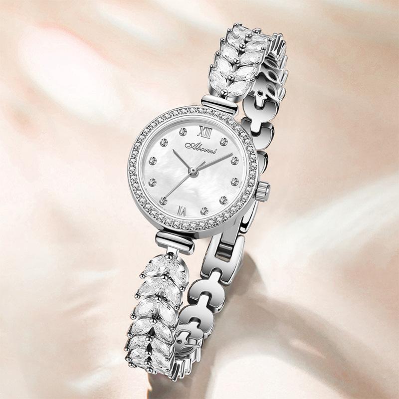 women's watch mermaid bracelet watch niche alloy watch full diamond decoration foreign trade popular style waterproof quartz women's watch details Picture