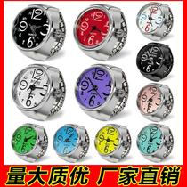 personalized men and women ring watch hot sale couple ring watch korean fashion wholesale alloy silver case manufacturer direct wholesale