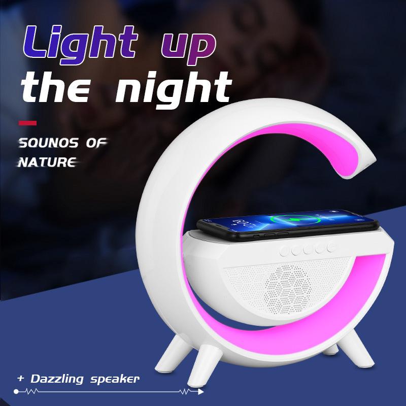 Smart Ambience Light Bluetooth Speaker Wireless Charger Bedside Ambience Light Sunrise Wake-up Light Pickup Light Wholesale Application Scenario